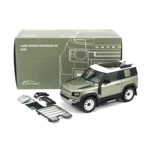 Land Rover Defender 90 (2020) with Roof Pack - Pangea Green 1:18 ALMOST REAL ALM 810704