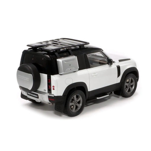 Land Rover Defender 90 (2020) with Roof Pack - Fuji White 1:18 ALMOST REAL ALM 810707