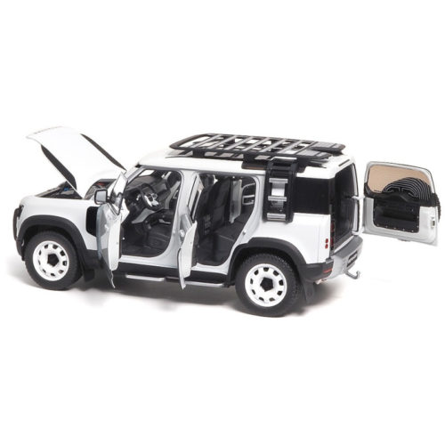 Land Rover Defender 110 (2023) 30th Anniversary Edition with Roof Pack - Fuji White 1:18 ALMOST REAL ALM 810809