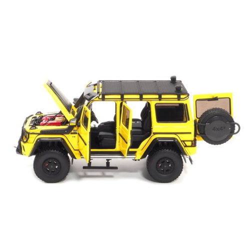 Brabus 550 Adventure Mercedes-Benz G-Class 4×4² 2017 - Electric Beam Yellow 1:18 ALMOST REAL ALM 860301