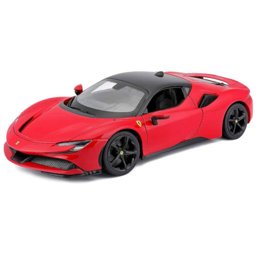 Ferrari SF90 Stradale Race and Play RACE & PLAY - Red 1:18 BBURAGO BUR B18-16015R