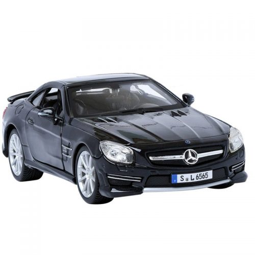 Mercedes Benz SL 65 AMG Hardtop - Black 1:24 BBURAGO - Image 4