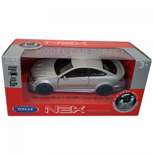 Mercedes Benz C63 AMG Coupe - Silver 1:34-1:39 WELLY WEL 43675S